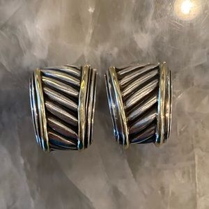 David Yurman Cable Classics Cigar Band Earrings